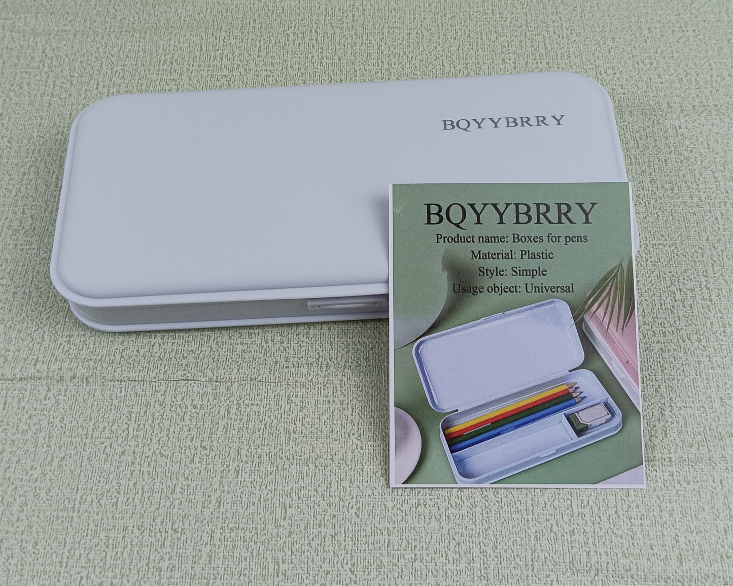 BQYYBRRY Boxes for pens Simple stationery box large capacity boys and girls pencil pouch elementary school children pencil case girls stationery box junior high school student pencil case