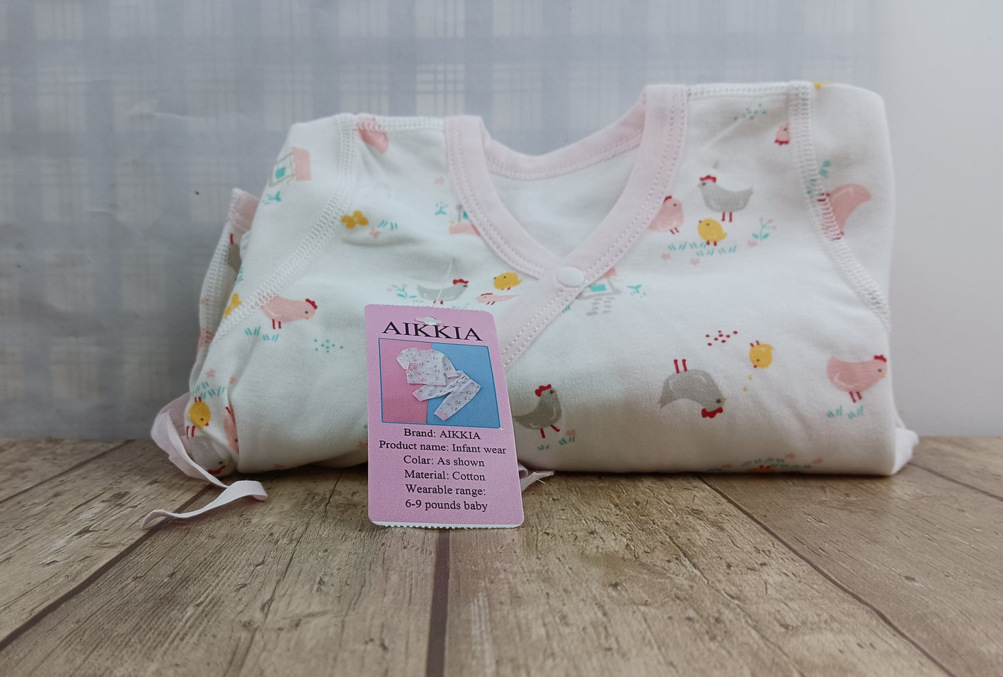 AIKKIA Infant wear spring and fall clothing newborn baby cotton clothes 0-3-6 months baby fall clothes and pants newborn baby suit gift