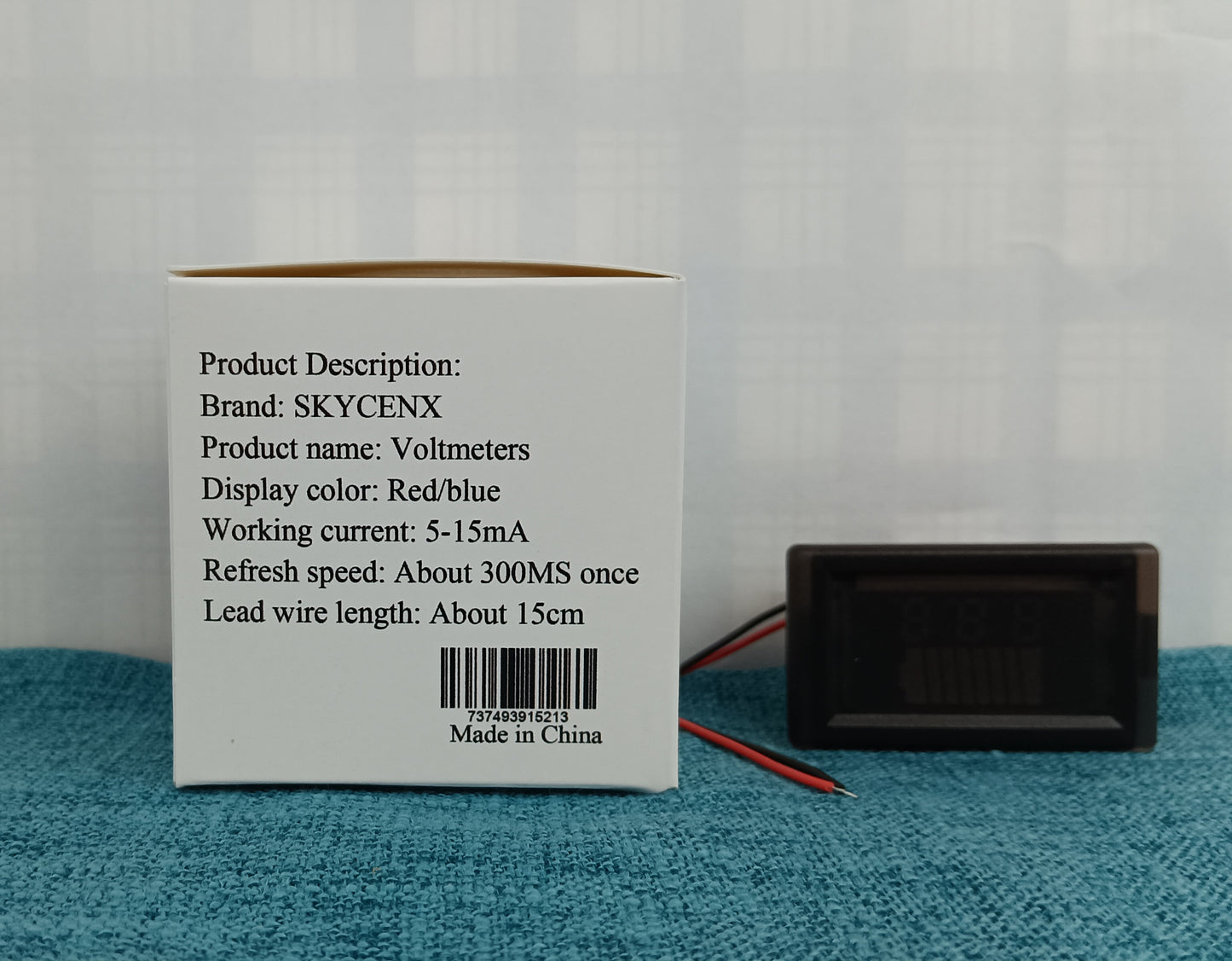 SKYCENX Voltmeters Electric Vehicle Waterproof Voltmeter Mini Ultra Small Power Display Battery Battery Voltage Power Meter Head Universal